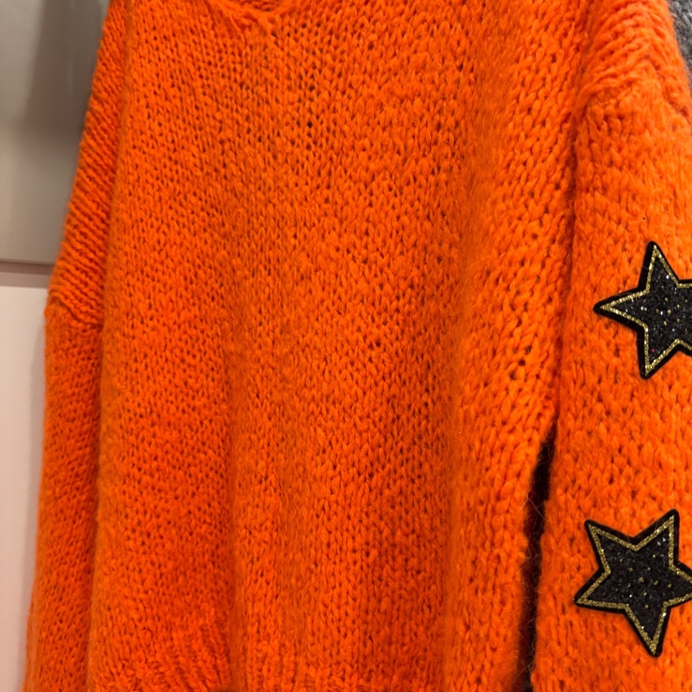M made in Italy sweater with star sleeves size M - Picture 4 of 4